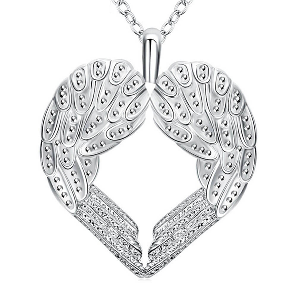 Protective Angel Wings Pendant Necklace
