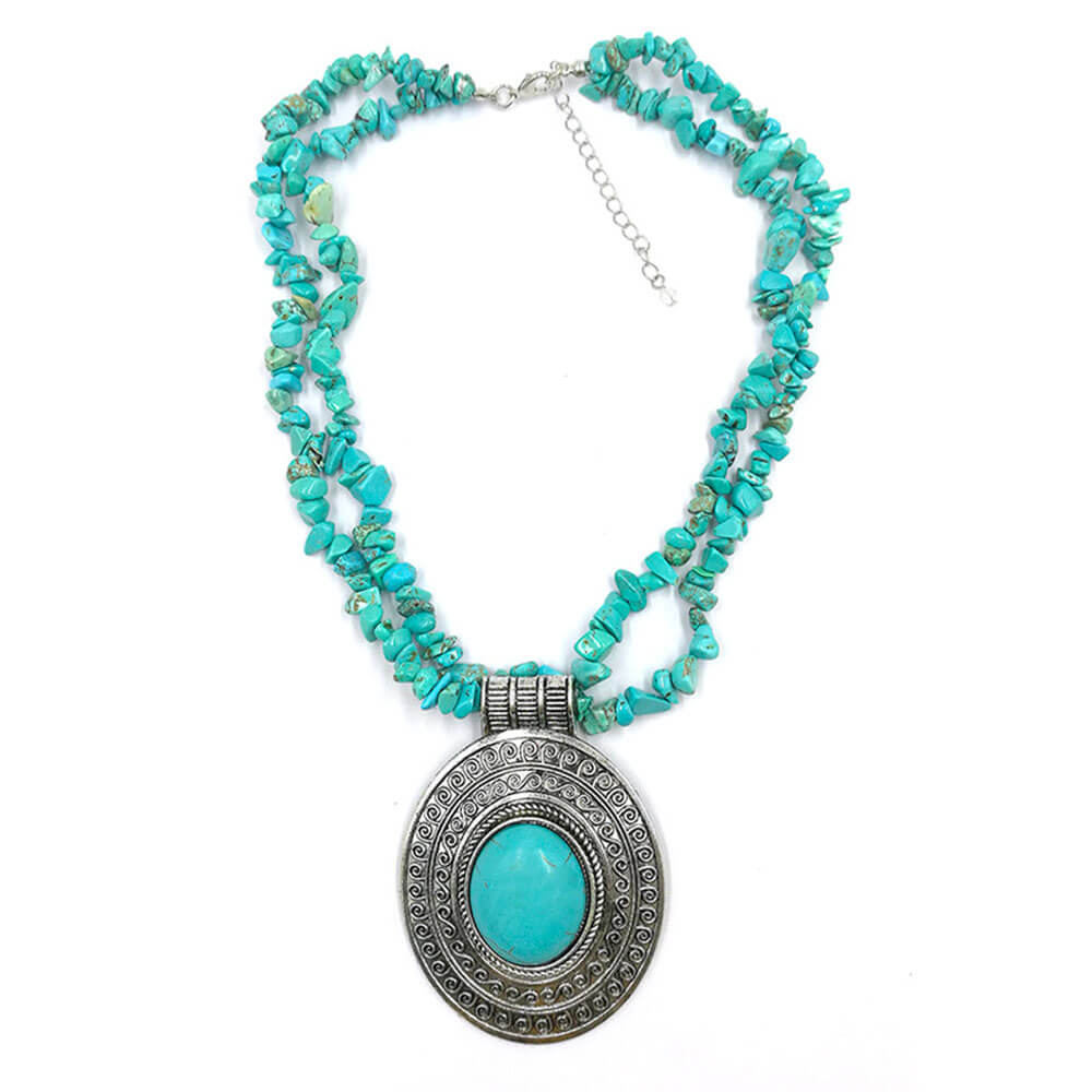 Turquoise Amulet Pendant Necklace