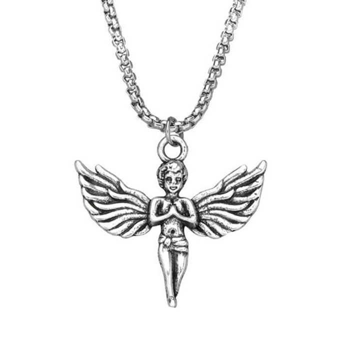 Child Cherub Pendant Necklace