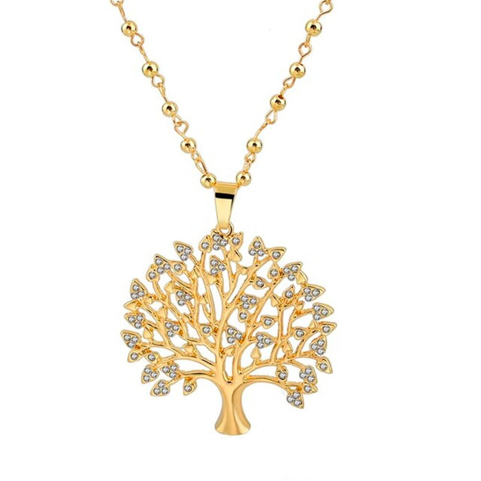 Gold Tree of Life Pendant Necklace – Stainless Steel