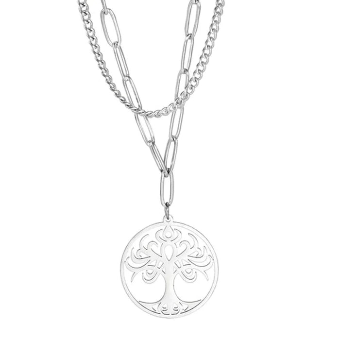 Silver Tree of Life Pendant Necklace