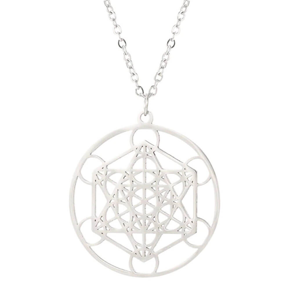 Metatron's Cube Pendant Necklace – Stainless Steel