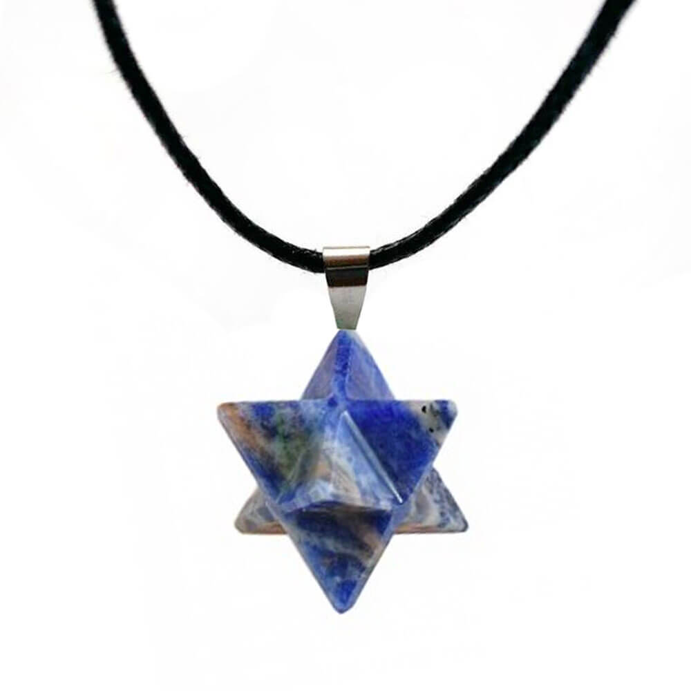 Sodalite Merkaba Pendant Necklace