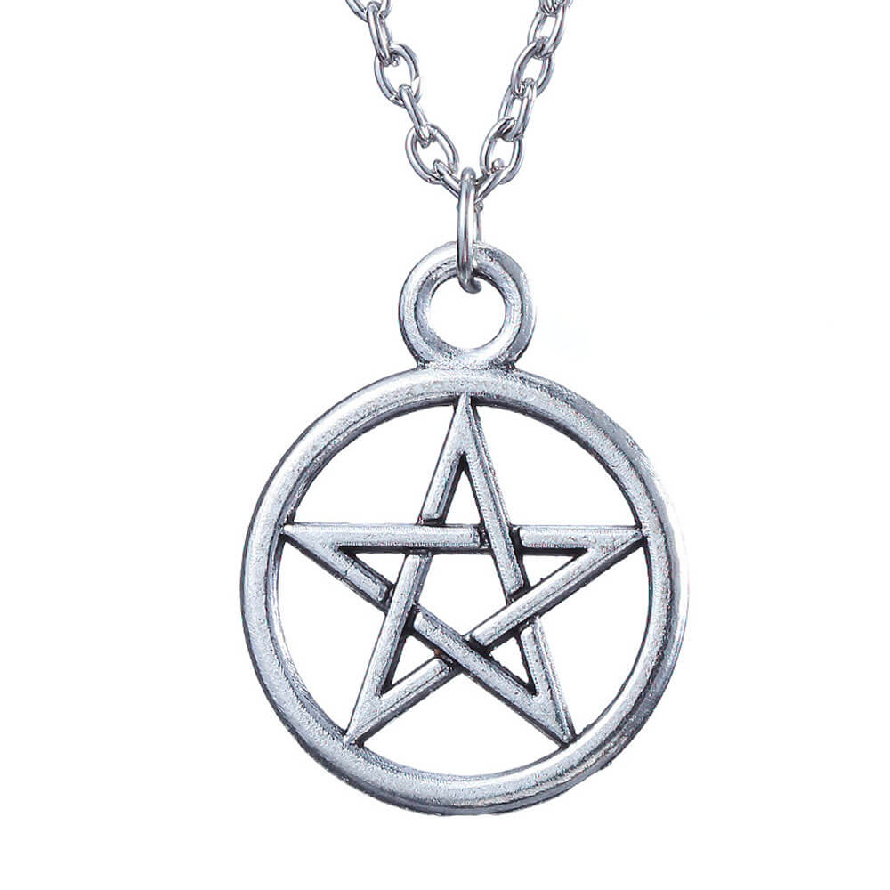 Pentagram Pentacle Pendant Necklace – Stainless Steel
