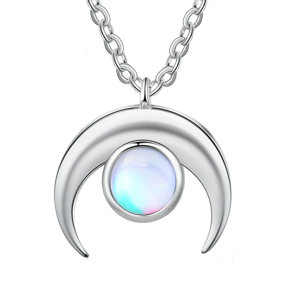 Moon Stone Pendant Necklace