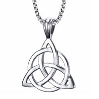 Silver Celtic Triquetra Pendant Necklace – Stainless Steel