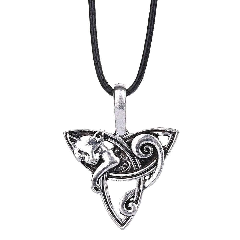 Fox Triquetra Pendant Necklace