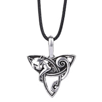 Fox Triquetra Pendant Necklace