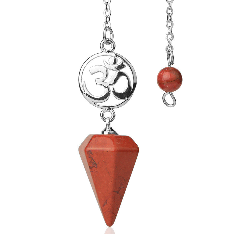 Red Jasper Aum Divination Pendulum