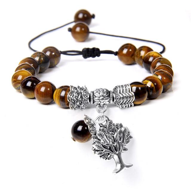 Tiger Eye Tree of Life Bracelet