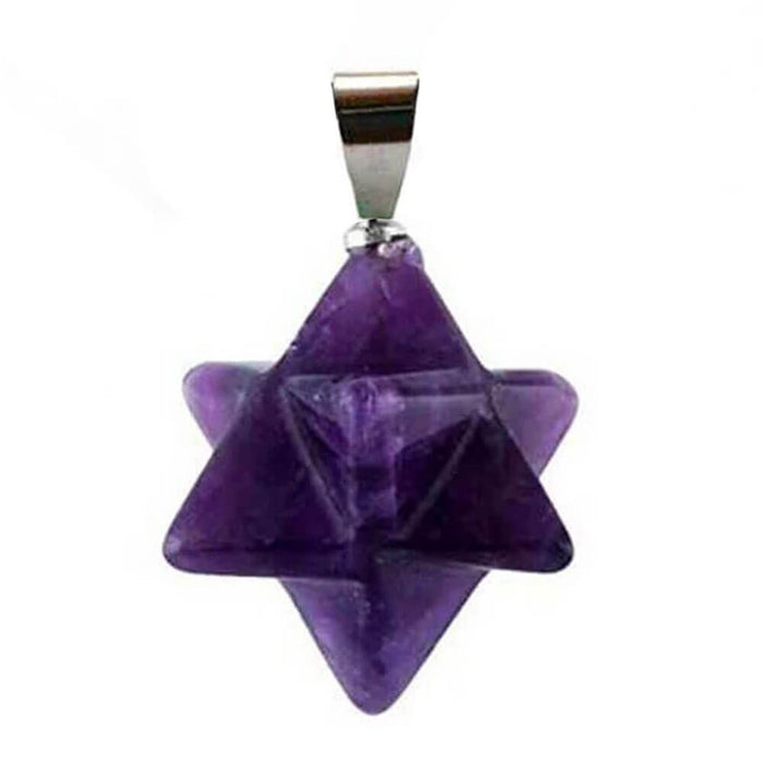 Amethyst Merkaba Pendant