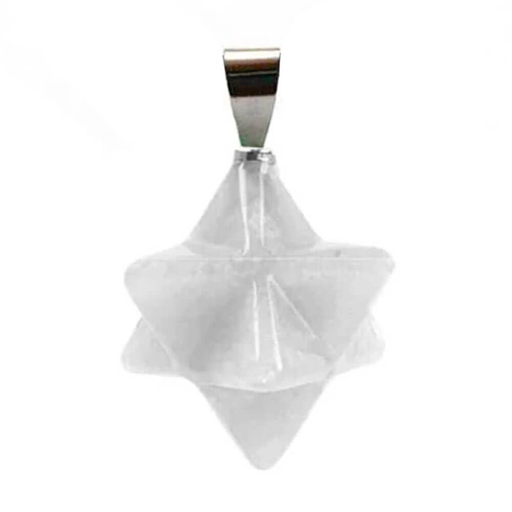 Rock Crystal Merkaba Pendant