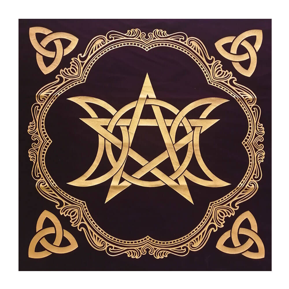 Triquetra Triple Moon Tarot and Divination Mat