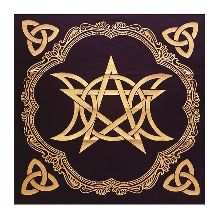 Triquetra Triple Moon Tarot and Divination Mat