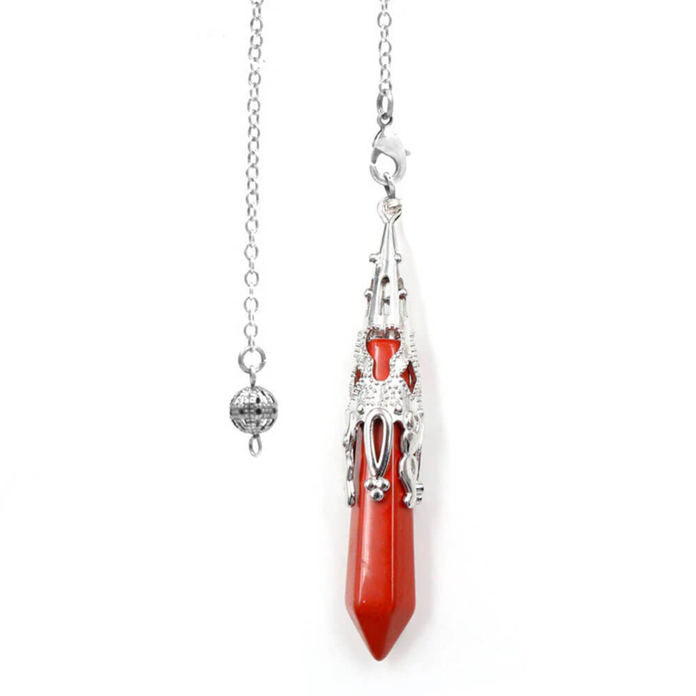 Red Jasper Cone Divination Pendulum