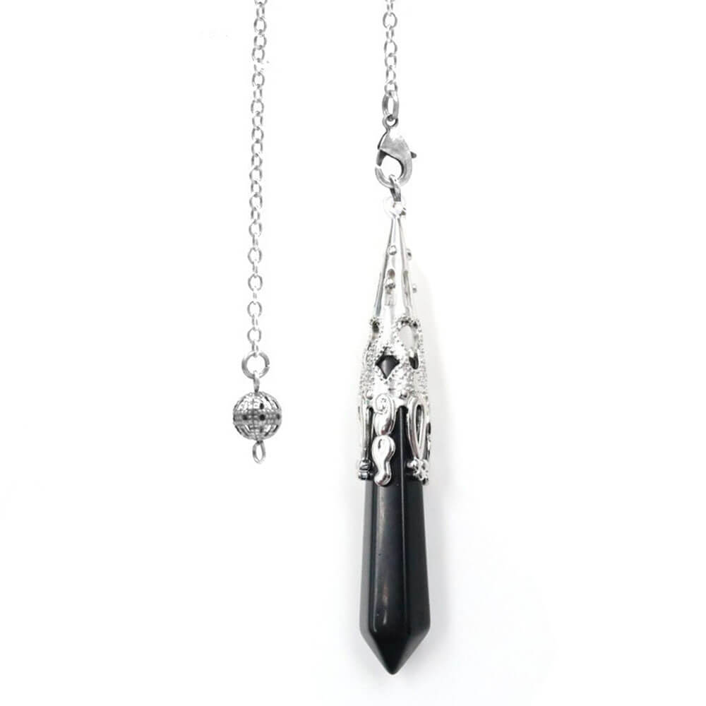 Black Obsidian Cone Divination Pendulum