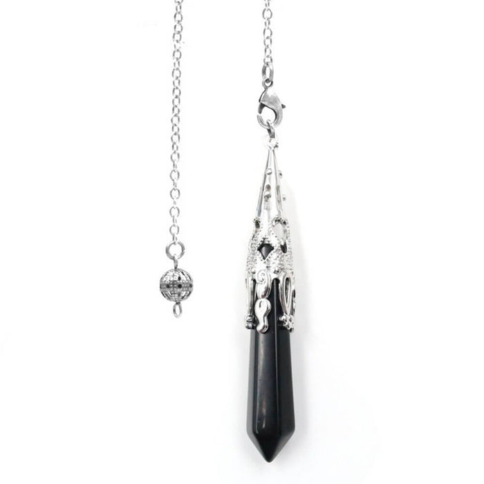 Black Obsidian Cone Divination Pendulum
