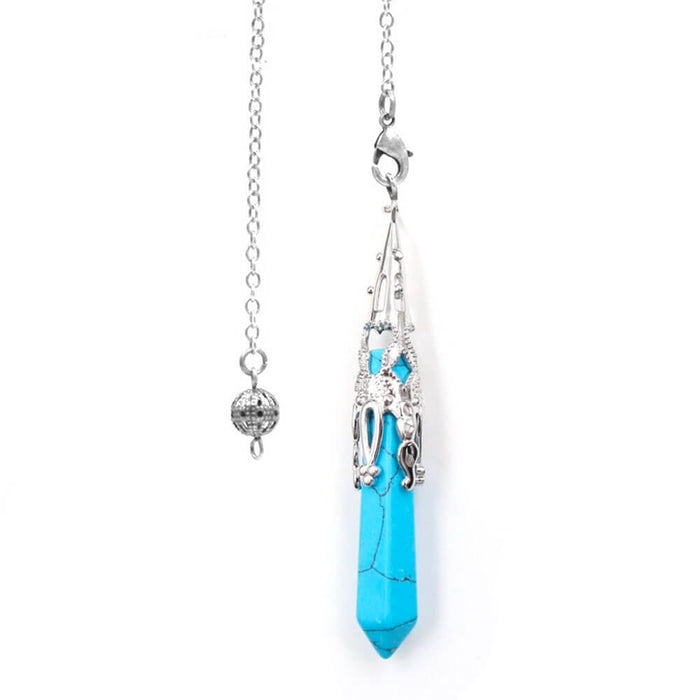 Blue Turquoise Cone Divination Pendulum