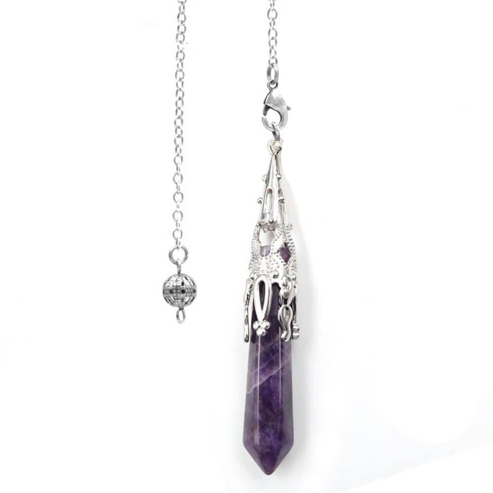 Hexagonal Amethyst Divination Pendulum II
