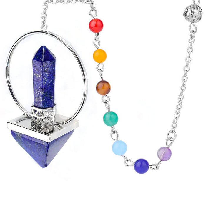 Lapis Lazuli Pyramid Divination Pendulum