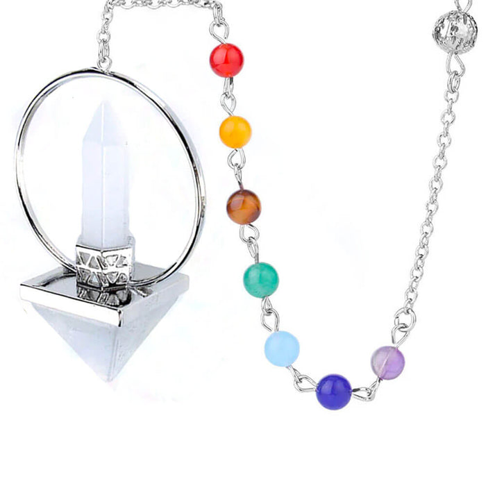 Rock Crystal Pyramid Divination Pendulum
