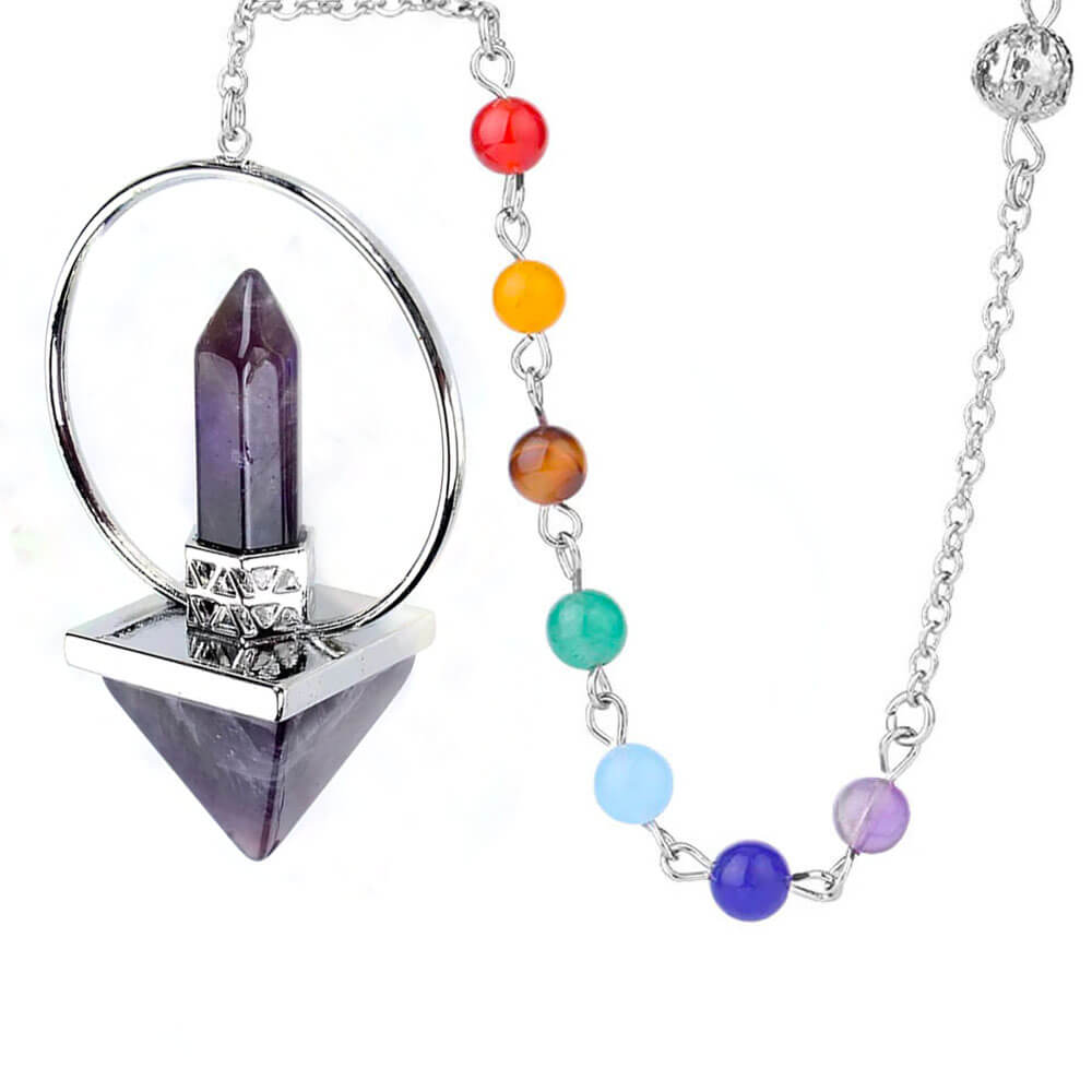 Amethyst Pyramid Divination Pendulum
