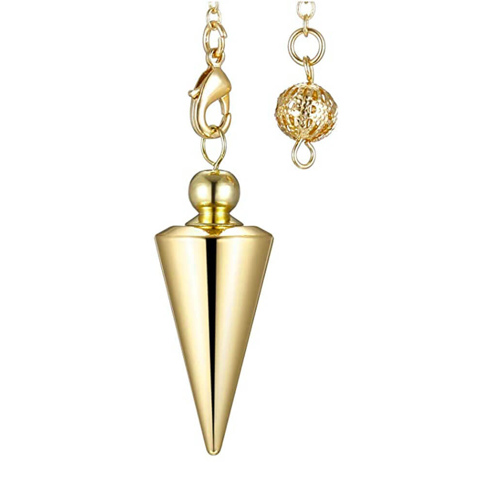 Gold Metal Cone Divination Pendulum