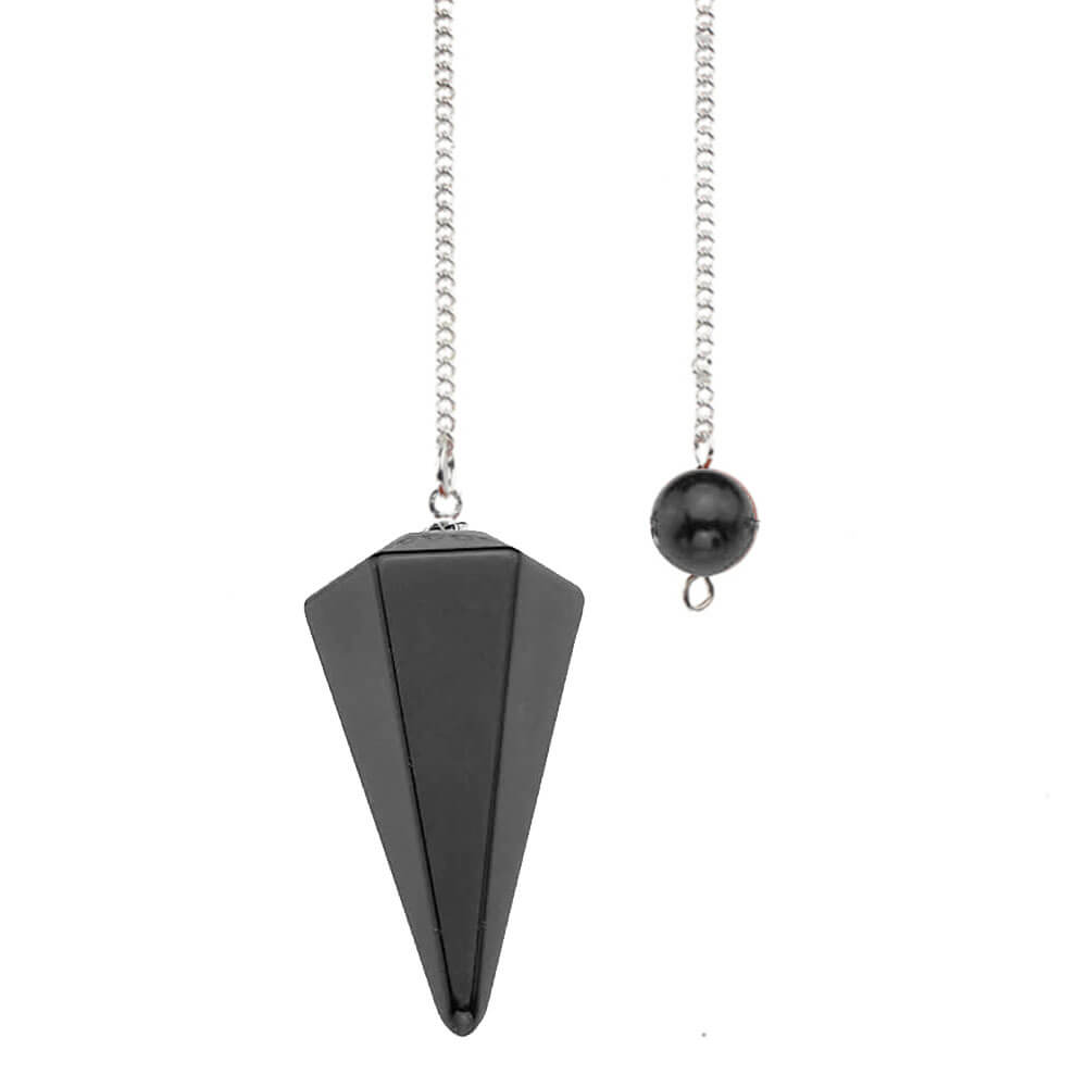 Hexagonal Obsidian Divination Pendulum