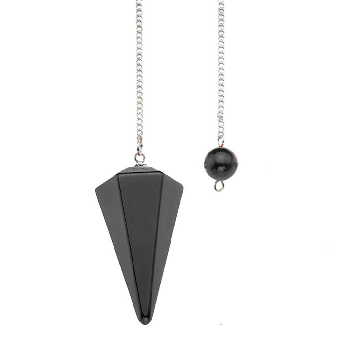 Hexagonal Obsidian Divination Pendulum
