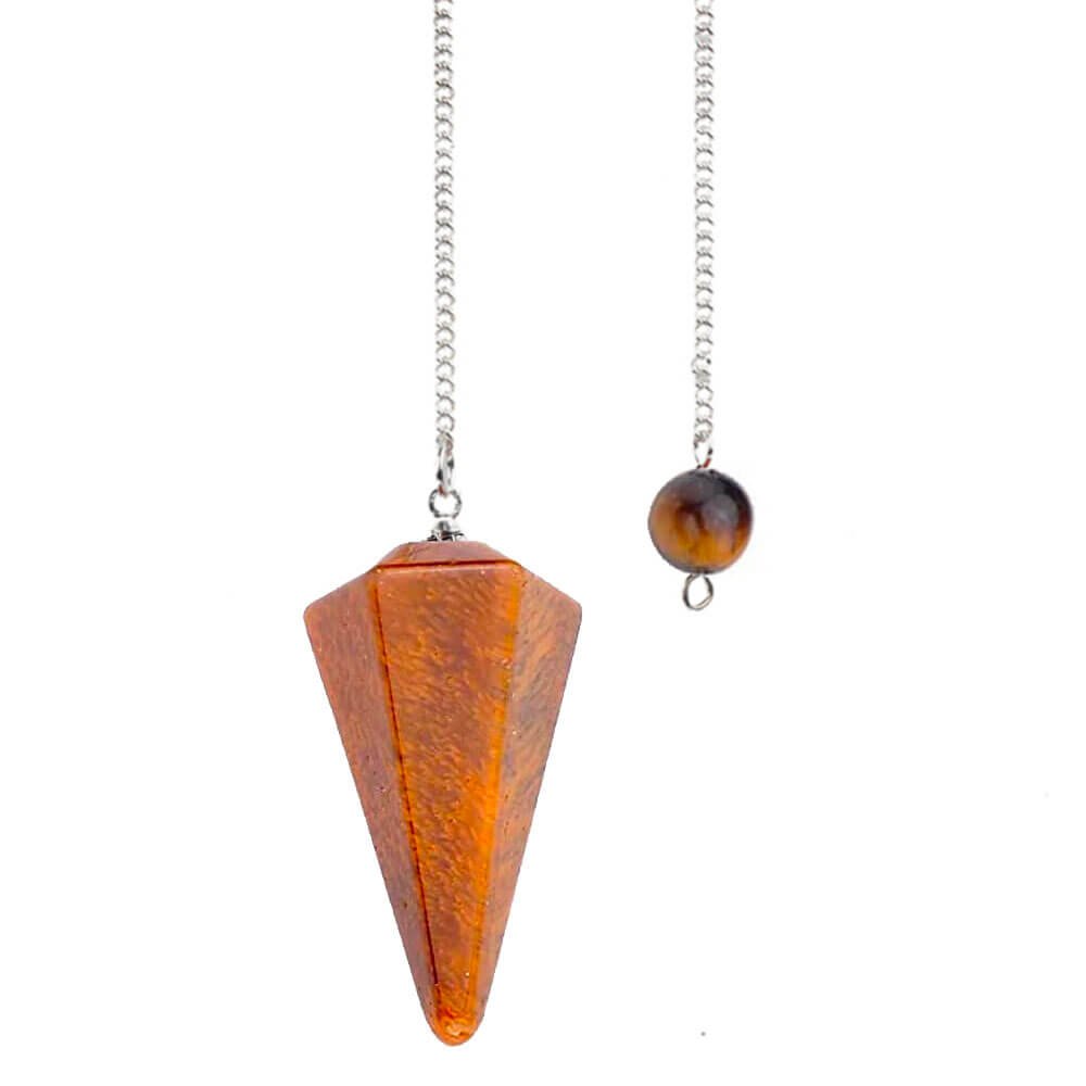 Hexagonal Amber Divination Pendulum