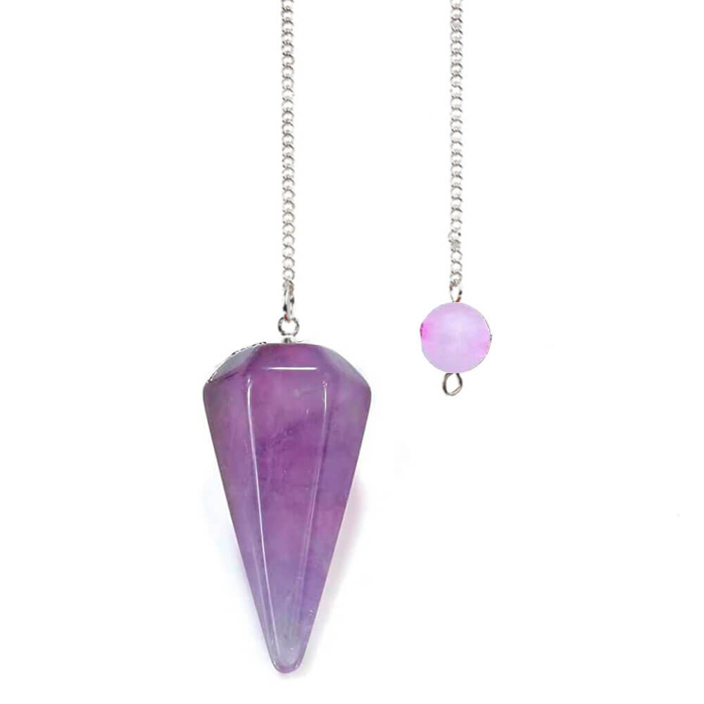 Hexagonal Amethyst Divination Pendulum