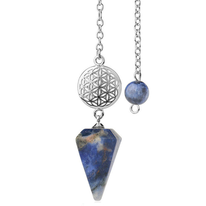 Flower of Life Sodalite Divination Pendulum