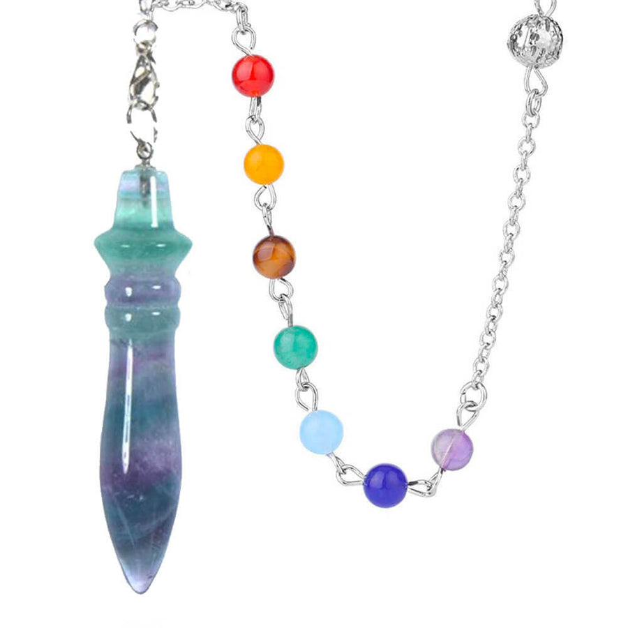 Chakra Fluorite Egyptian Thoth Divination Pendulum