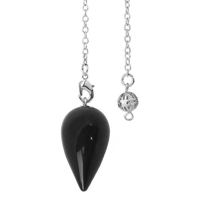 Black Obsidian Drop Divination Pendulum