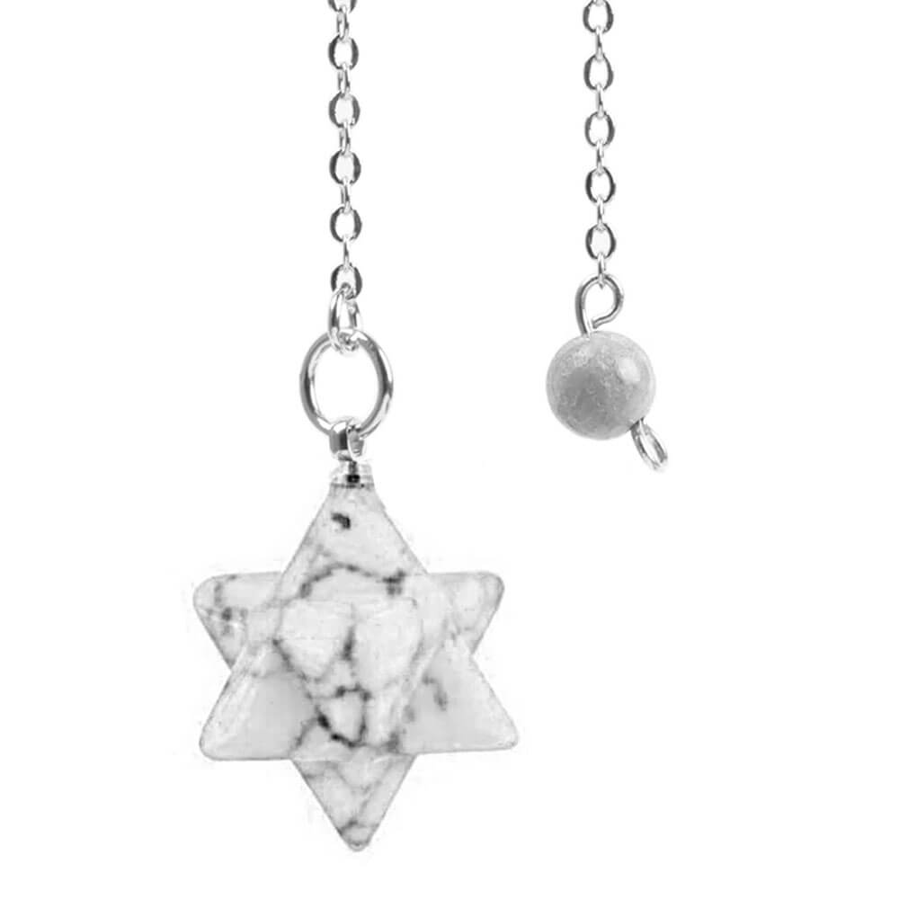 White Turquoise Merkaba Divination Pendulum