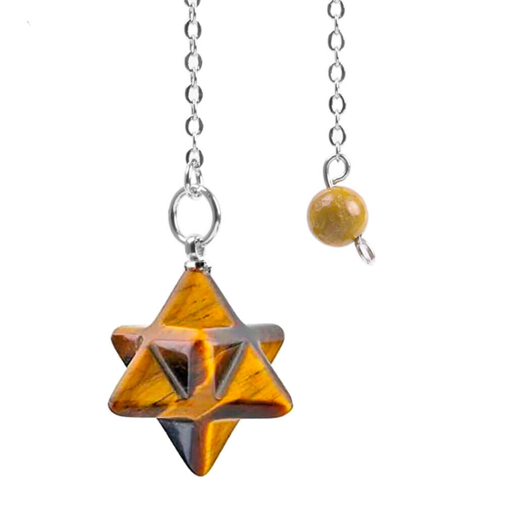 Tiger Eye Merkaba Divination Pendulum