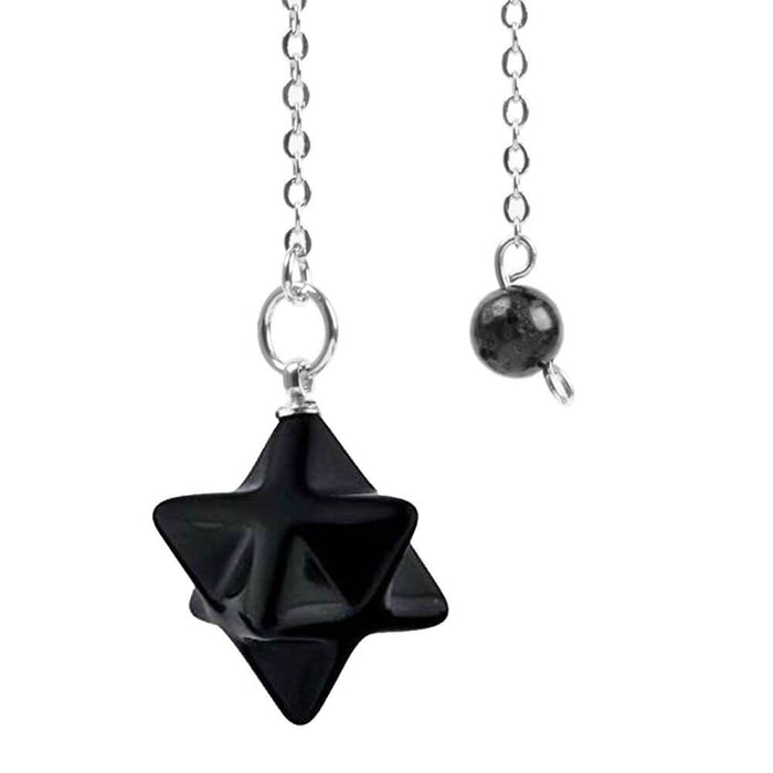 Black Obsidian Merkaba Divination Pendulum