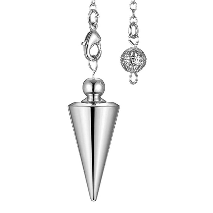 Silver Metal Cone Divination Pendulum