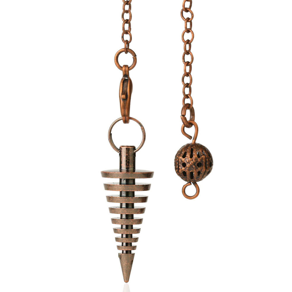 Bronze Metal Disc Divination Pendulum
