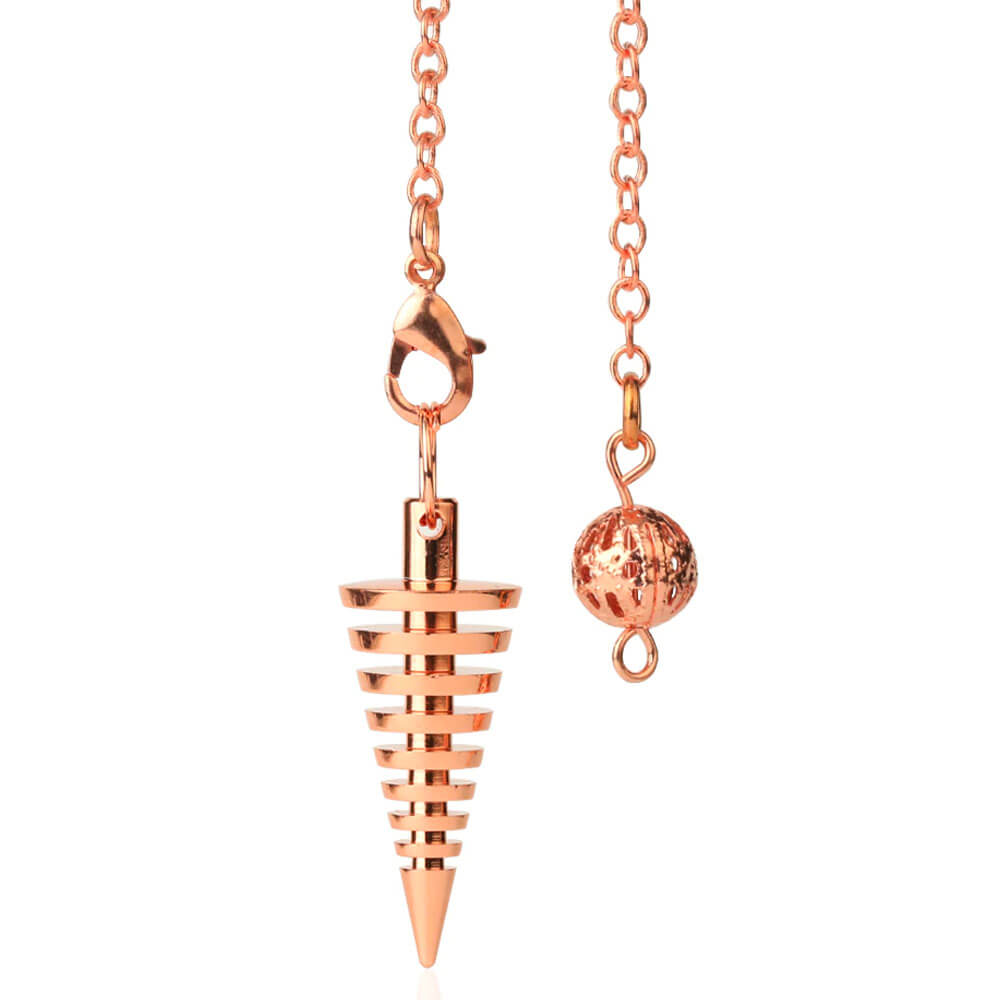 Rose Gold Metal Disc Divination Pendulum