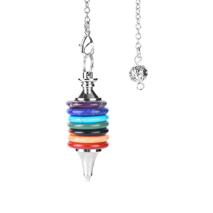 7 Chakras Stone Divination Pendulum