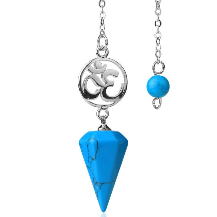 Blue Turquoise Aum Divination Pendulum