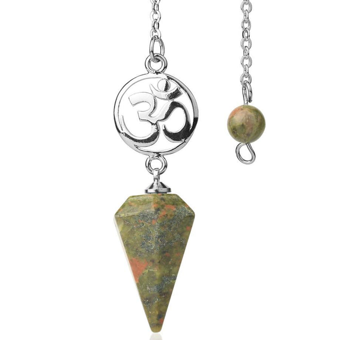 Unakite Aum Divination Pendulum