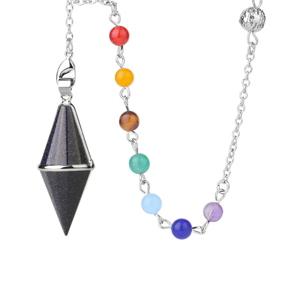 7 Chakras Blue Sand Divination Pendulum