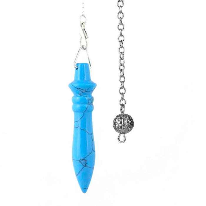 Blue Turquoise Egyptian Thoth Divination Pendulum
