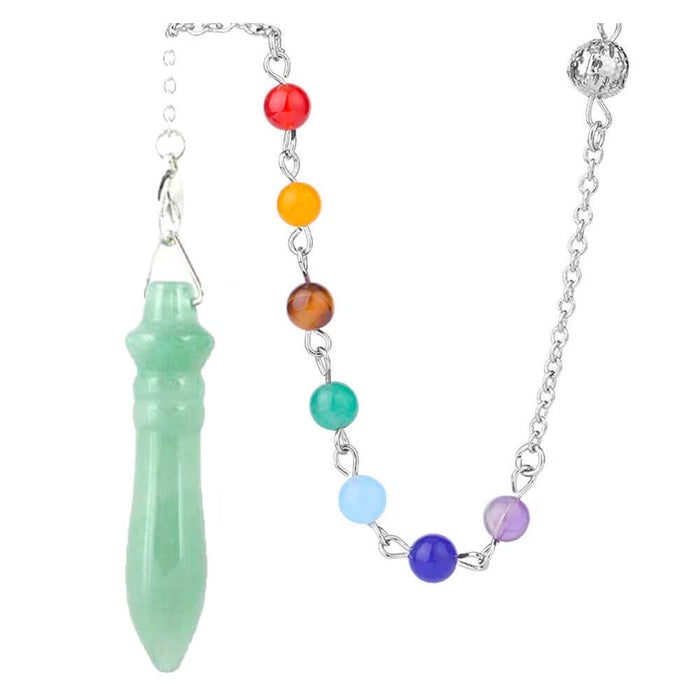 Green Aventurine Egyptian Chakra Divination Pendulum
