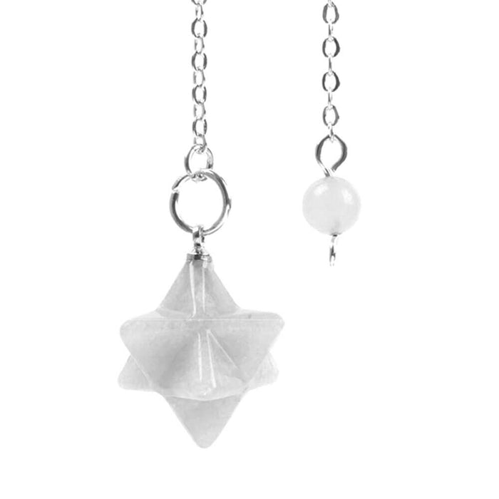 Rock Crystal Merkaba Divination Pendulum