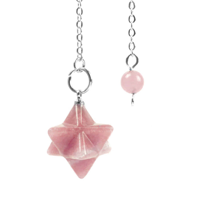 Pink Quartz Merkaba Divination Pendulum