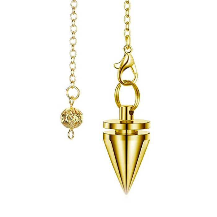 Gold Metal Point Divination Pendulum