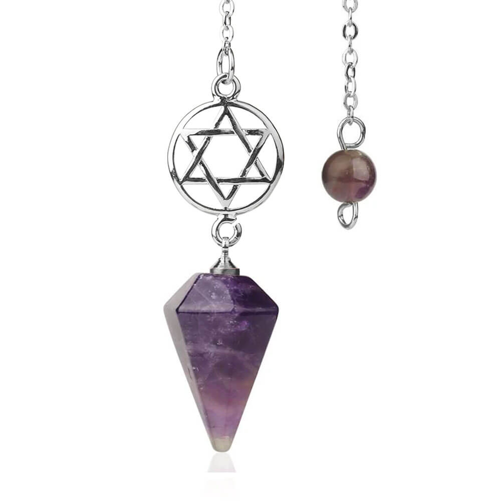 Amethyst Pentacle Divination Pendulum